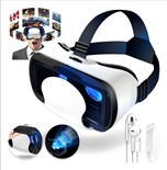 Lentes De Realidad Virtual Con Control Remoto Y Audífonos Modelo Blanco