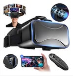 3d Lentes De Realidad Virtual Con Controles Modelo Negro