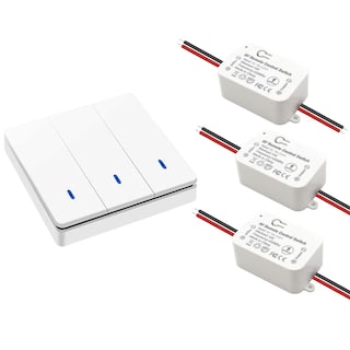 Foto 1 | Foto 1 | Interruptor De Luz Inalámbrico Con Transmisor Rf De Seguridad Y Controlador Receptor De 10a Ac110v 120v 220v 85-250v Fácil De I