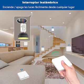 Foto 3 | Foto 3 | Interruptor De Luz Inalámbrico Con Transmisor Rf De Seguridad Y Controlador Receptor De 10a Ac110v 120v 220v 85-250v Fácil De I