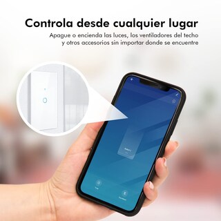 Foto 4 | Foto 4 | Bunker Interruptor Inteligente Táctil Wifi 1 Botón Negro