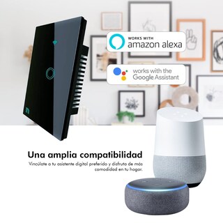 Foto 5 | Foto 5 | Bunker Interruptor Inteligente Táctil Wifi 1 Botón Negro