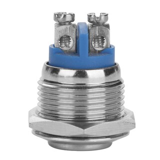 Foto 7 | Foto 7 | Mini Interruptor De Botón 5 Piezas/set 16mm 250v De Metal Impermeable 2 Pines Mini Interruptor De Botón Tener Función De Reinic