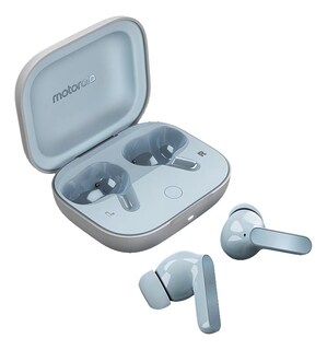 Foto 1 | Foto 1 | Motorola Audífonos Moto Buds Anc -50db Con Dolby Atmos Hi-res Audio 12.4mm Dynamic Driver Azul Claro