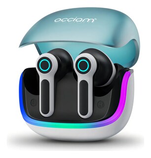 Foto 1 | Foto 1 | Audífonos Bluetooth Gamer Inalámbricos Occiam G07 In Ear Azul - Luces Rgb Cool 80h Duración 10mm Hifi 360° Sonido Surround 4