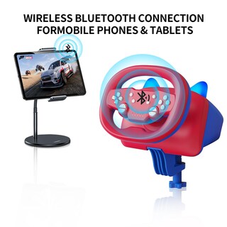 Foto 6 | Foto 6 | Nbcp Gaming Racing Wheel wireless Steering Wheel For Multi-platform Game: Nintendo Switch Pc Ps4/ps3 Ios Android Race Games