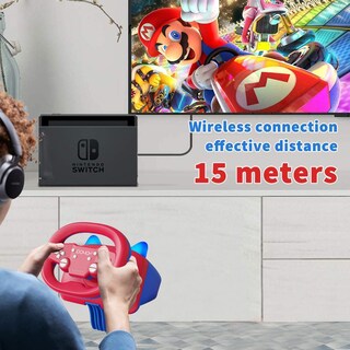 Foto 7 | Foto 7 | Nbcp Gaming Racing Wheel wireless Steering Wheel For Multi-platform Game: Nintendo Switch Pc Ps4/ps3 Ios Android Race Games