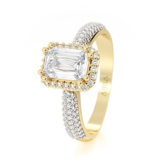 Foto 2 | Foto 2 | Anillo De Compromiso Esmeralda 10k Oro Amarillo