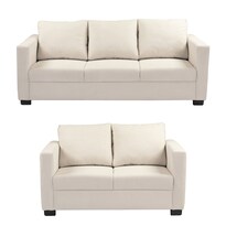 Sala Dicasa Gales Color Crema 2 Piezas (sofá Y Love Seat)