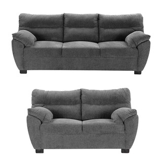 Foto 1 | Foto 1 | Sala Dicasa Monza Color Gris Oxford 2 Piezas (sofá Y Love Seat)