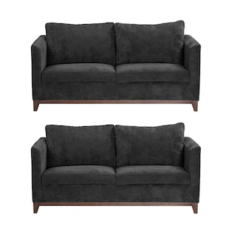 Foto 1 | Foto 1 | Sala Dicasa Oslo Color Gris Carbón 2 Piezas (2 Love Seat)