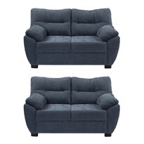 Sala Dicasa Monza Color Steel Blue 2 Piezas (2 Love Seat)