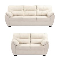 Sala Dicasa Monza Color Crema 2 Piezas (sofá Y Love Seat)