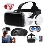 Gafas De Realidad Virtual Con Auriculares Con Control Modelo Blanco