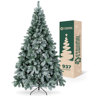 Foto 1 | Foto 1 | Árbol De Navidad Esquimal Pino Clásico Nevado Verde 2.10m