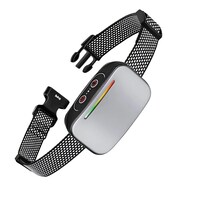 Antiladrido Belug Perro Entrenamiento Collar Eléctrico Automático Plateado