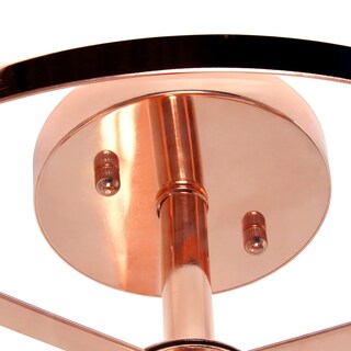 Foto 6 | Foto 6 | Lámpara De Techo Elegant Designs Fm1005-rgd 13'' Oro Rosado - Venta Internacional.