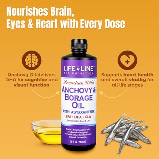 Foto 3 | Foto 3 | Suplemento Life Line Con Aceite De Anchoa Salvaje Y Borraja 770 Ml Para Perros - Venta Internacional.