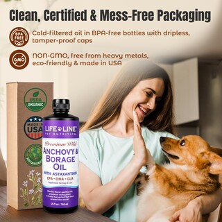 Foto 5 | Foto 5 | Suplemento Life Line Con Aceite De Anchoa Salvaje Y Borraja 770 Ml Para Perros - Venta Internacional.