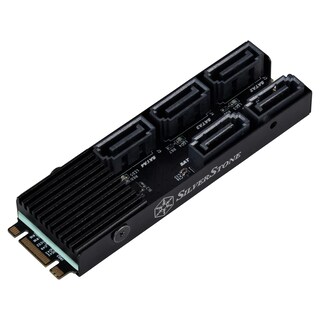 Foto 1 | Foto 1 | Tarjeta De Expansión De Almacenamiento Silverstone Technology Ecs07 Sata Gen3 6 Gbps 5 Puertos - Venta Internacional.