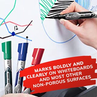 Foto 5 | Foto 5 | Marcadores De Borrado En Seco Bic Intensity Advanced Con Punta Cincelada De 12 Unidades - Venta Internacional.