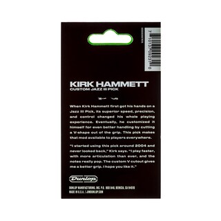 Foto 2 | Foto 2 | Púas Para Guitarra Dunlop Kirk Hammett Signature Jazz Iii X6 - Venta Internacional.