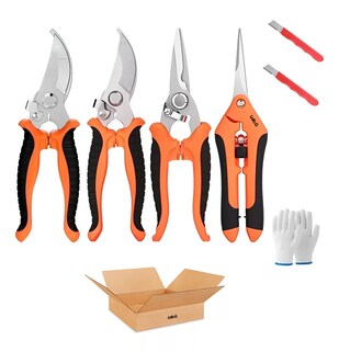 Foto 1 | Foto 1 | Tijeras De Podar Para Jardinería Profesional Inoxidable 3pcs Lab.g Naranja