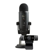 Micrófono Usb Logitech Blue Yeti Blackout Con C922 Pro Stream - Venta Internacional.