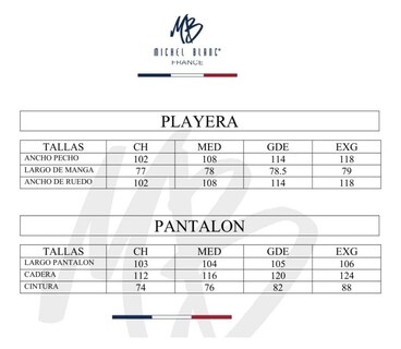 Foto 5 | Foto 5 | Pijama Michel Blanc Manga Larga y Pantalón Azul con Gris