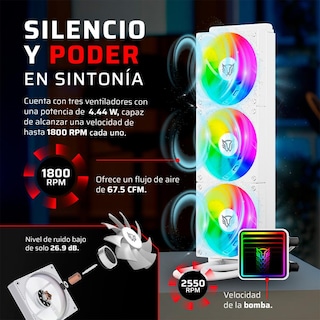 Foto 3 | Foto 3 | Enfriamiento Liquido Br Cryo Prism 360 Lga1851 Am5 Br-944076