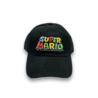 Foto 3 | Foto 3 | Bioworld Gorra Baseball Super Mario - Logo Clásico Ajustable Algodón Color Negro Oficial Nintendo Original