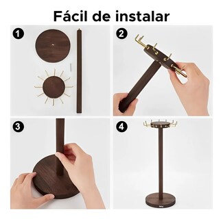 Foto 3 | Foto 3 | Organizador/porta Pulsera De Madera Joyero CAFE BELUG