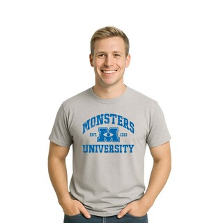 Foto 1 | Foto 1 | Playera Monsters University Hombre Mujer Gris Disney Pixar Original Est. 1313