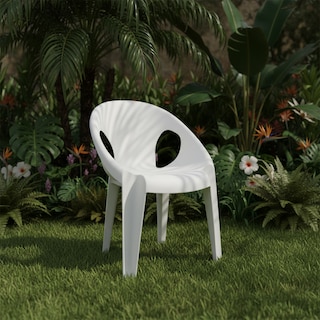 Foto 2 | Foto 2 | Silla de Plástico Bossa Blanca 4 Piezas