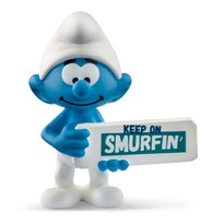 Figura Coleccionable De Juguete Retro Schleich Smurfs Keep On Smurfin' - Venta Internacional.