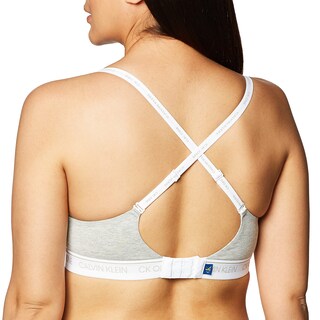 Foto 3 | Foto 3 | Bralette Calvin Klein Ck One Con Forro Ligero Gris Jaspeado - Venta Internacional.