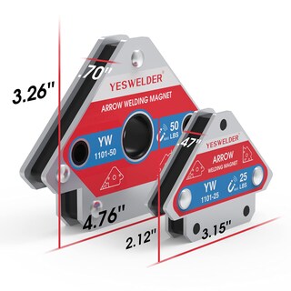 Foto 5 | Foto 5 | Imán De Soldadura Yeswelder De 11 34 Kg Y 22 68 Kg De Potencia De Retención 4 Unidades - Venta Internacional.