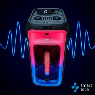 Foto 2 | Foto 2 | Bocina Sistema De Sonido Portátil 10 Pulgadas 60w Luces Led Negro