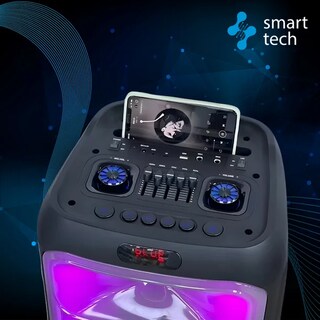 Foto 3 | Foto 3 | Bocina Sistema De Sonido Portátil 10 Pulgadas 60w Luces Led Negro