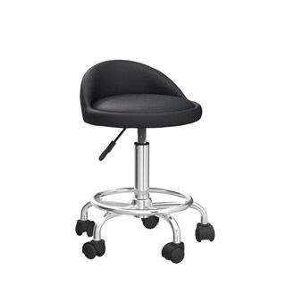 Foto 4 | Foto 4 | Taburete Rodante Kktoner De Piel Sintética Ajustable En Altura Con Reposapiés - Venta Internacional.