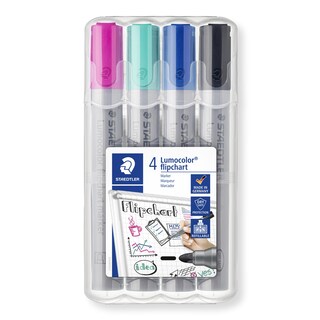 Foto 1 | Foto 1 | Rotuladores Staedtler Lumocolor Para Rotafolios Paquete De 4 Unidades A Base De Agua - Venta Internacional.