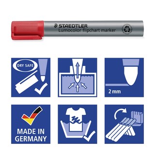 Foto 5 | Foto 5 | Rotuladores Staedtler Lumocolor Para Rotafolios Paquete De 4 Unidades A Base De Agua - Venta Internacional.