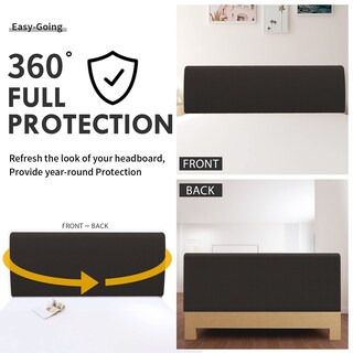 Foto 3 | Foto 3 | Funda Para Cabecero De Cama Cómoda Tamaño King Color Chocolate Jacquard - Venta Internacional.