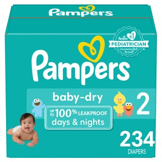 Foto 1 | Foto 1 | Pañales Pampers Baby Dry Tamaño 2 Suministro Para Un Mes (234 Unidades) - Venta Internacional.