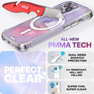 Foto 3 | Foto 3 | Funda Transparente Rebel Para Iphone 14 Pro De 6.1 Pulgadas Crystal Gen. 4 Magsafe - Venta Internacional.