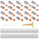 Kit De Conectores Dtp Jrready St6335 De 2 Y 4 Pines Resistente Al Agua 25 A - Venta Internacional.