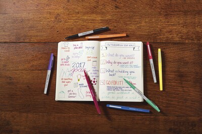 Foto 7 | Foto 7 | Bolígrafos Con Punta De Fieltro Paper Mate Flair De Punta Ultrafina Color Negro 12 - Venta Internacional.