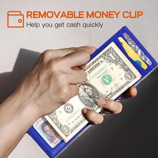 Foto 4 | Foto 4 | Billetera Runbox De Piel Auténtica Delgada Con Bloqueo Rfid Para Hombre - Venta Internacional.