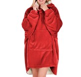 Sudadera con Capucha Rojo para Mujer