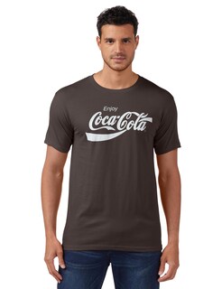 Foto 1 | Foto 1 | Camiseta Coca-cola Coke De Manga Corta Para Hombre De Los Ochenta Color Carbón S - Venta Internacional.
